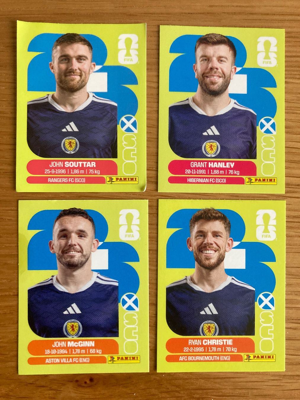 Panini Carte collezionabili: WM Sticker SCO 8, 10, 15, 17 – Nuovo (secondo la descrizione) da Winterthur venduto da Whitefish