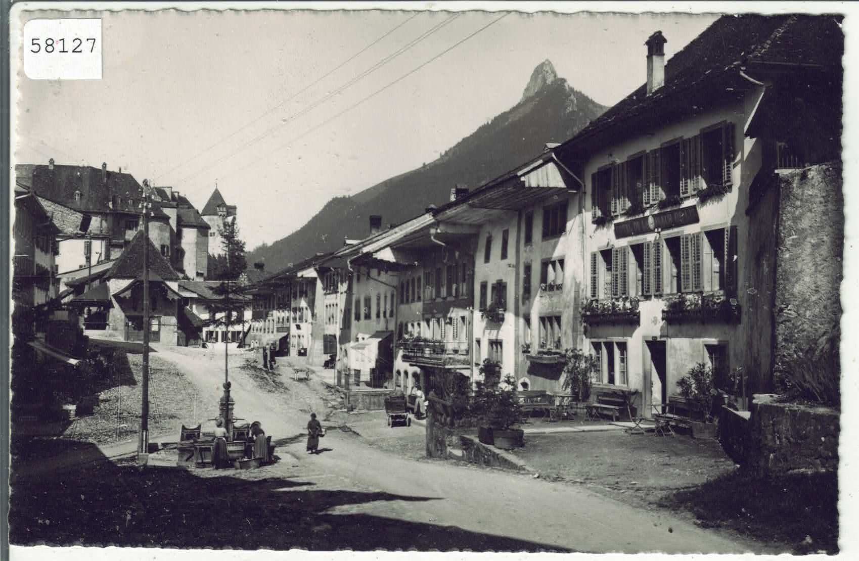 Cartoline postali: Gruyeres - La Rue – Usato da Ettingen venduto da Kartenplanet