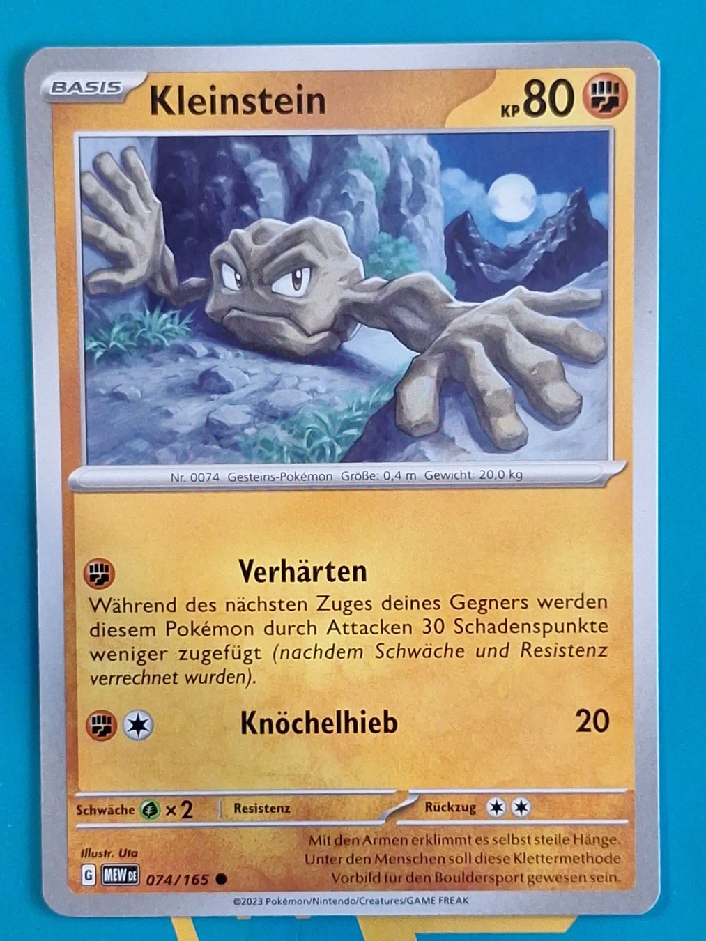Pokémon Carte collezionabili: Kleinstein - DEUTSCH Mew 151 - #2.8 – Usato da Altstätten SG venduto da GGsGameshop