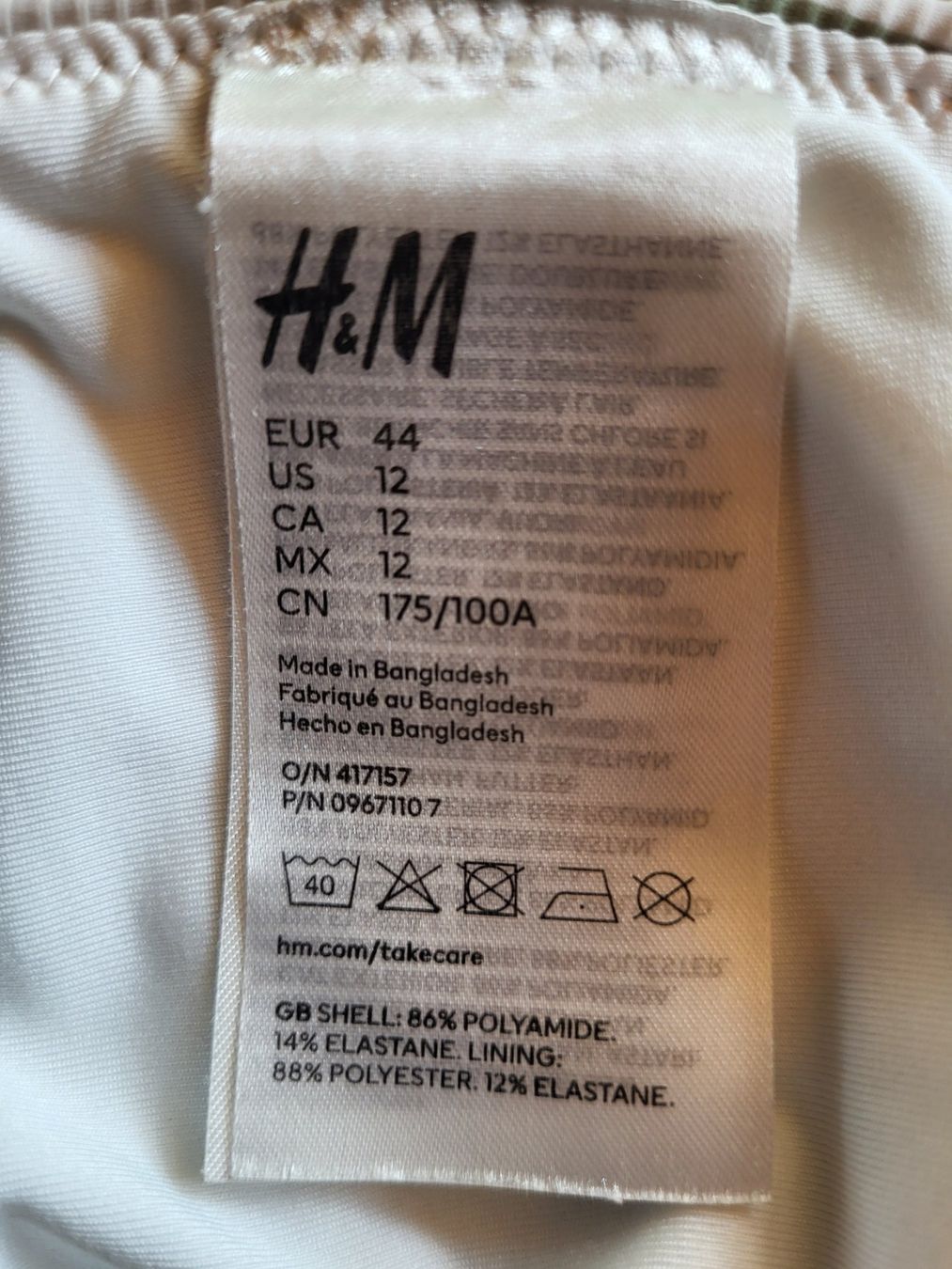 H&M Maillots de bain & Bikinis: Badeanzug Gr.44 – D'occasion à Matt par Pippilotta05 2