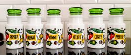 Vintage Pyrex Vorratsdosen Gewürzdosen pots épices 70s' 60s'