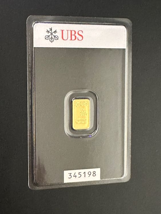 Goldbarren 1g UBS Bank Kinebar | Kaufen Auf Ricardo