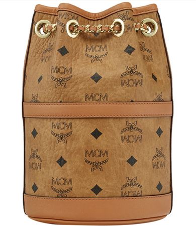 MCM Aren Beuteltasche/Rucksack, cognac, neu, UVP: 1200 CHF