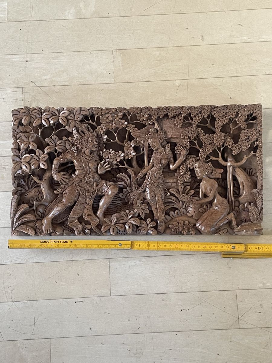 Alle Dekorationen: Holzschnitzerei Balinesisch 45 x 23 cm le – Gebraucht aus Dulliken von Emys_1 3
