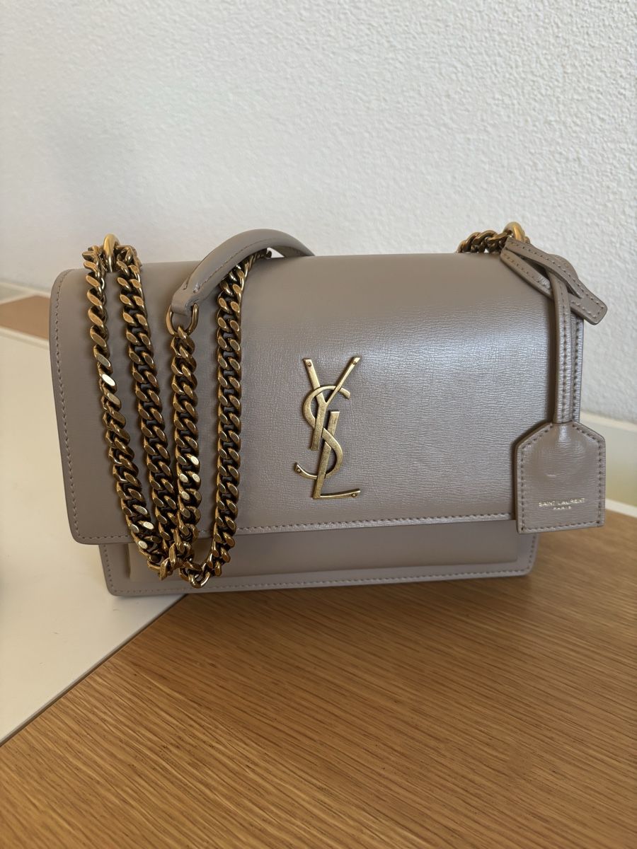 Saint Laurent Borse da donna: YSL Medium Sunset beige rosa Leder – Nuovo (secondo la descrizione) da Zürich venduto da car_9sdb 1