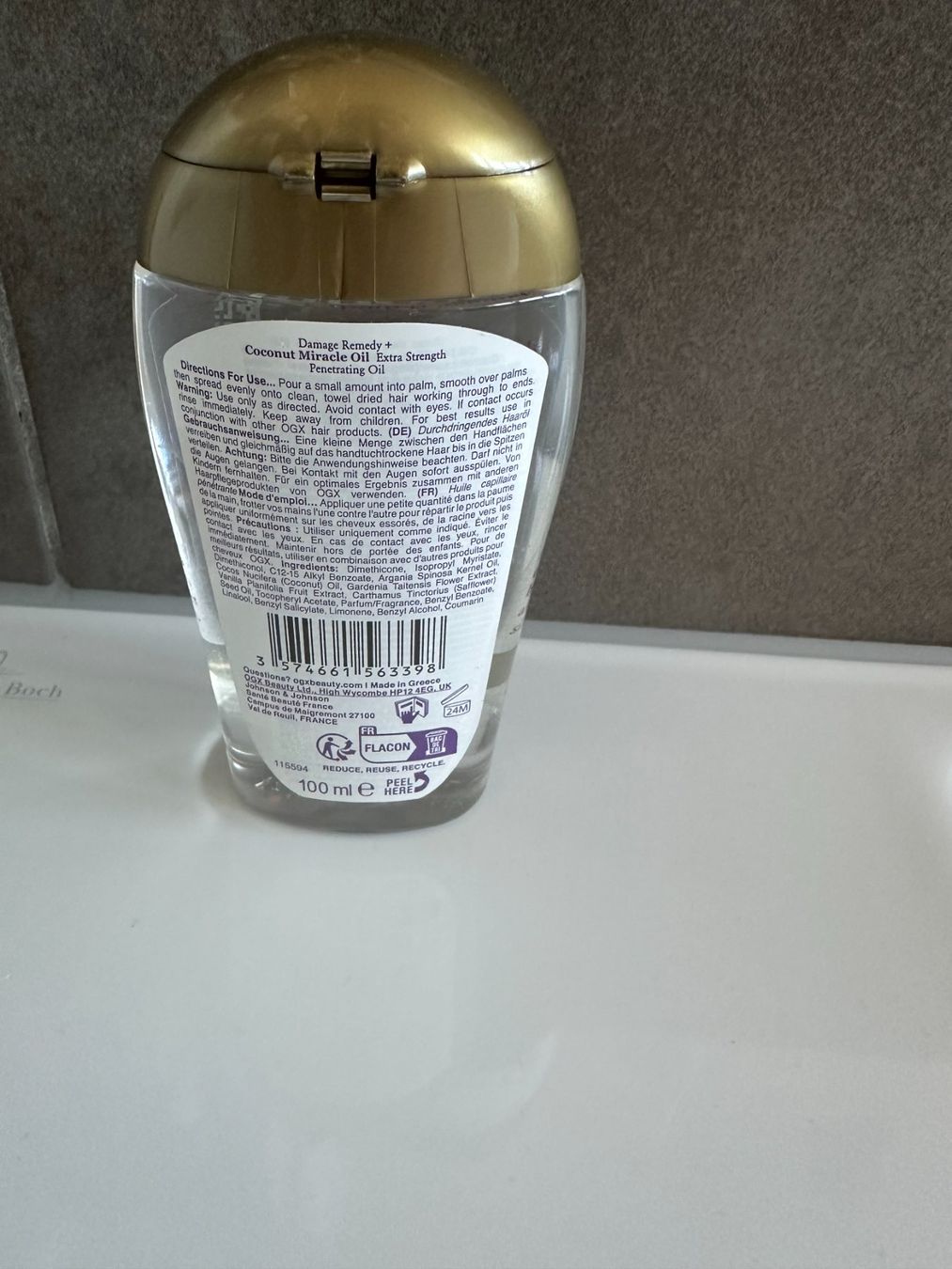 Produits de soins capillaires: OGX coconut miracle oil 100ml – Neuf (Voir description) à Courgevaux par Qwertz111320 1