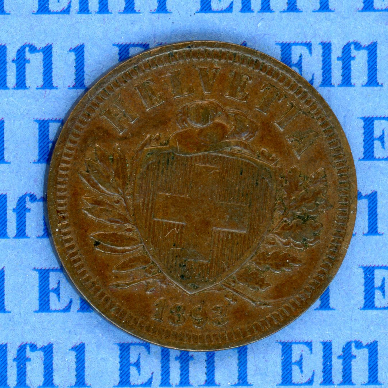Tutti le monete: CHF___0.02 1893 vz-unz 2 Rappen – Usato da Widnau venduto da Elf11