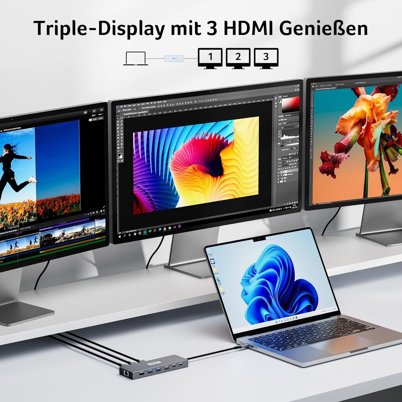 Docking station: Dockingstation 13in1 3x HDMI 4K – Nuovo e nell'imballaggio originale da Suhr venduto da SchnapperCH 2