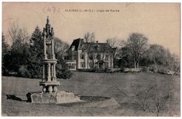 Clairac (L.-et-G.) - Logis de Roche, rare: avec la fontaine!