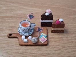 Tee Set mit Törtchen Handgemacht, Auch für Maileg