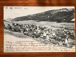 Postkarte St. Imier 1904 (P484)