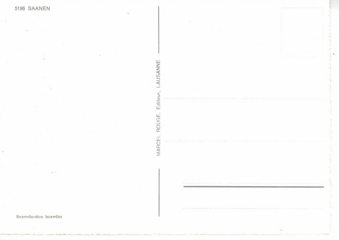 Cartes postales: Saanen – D'occasion à Wolhusen par Curver9 1