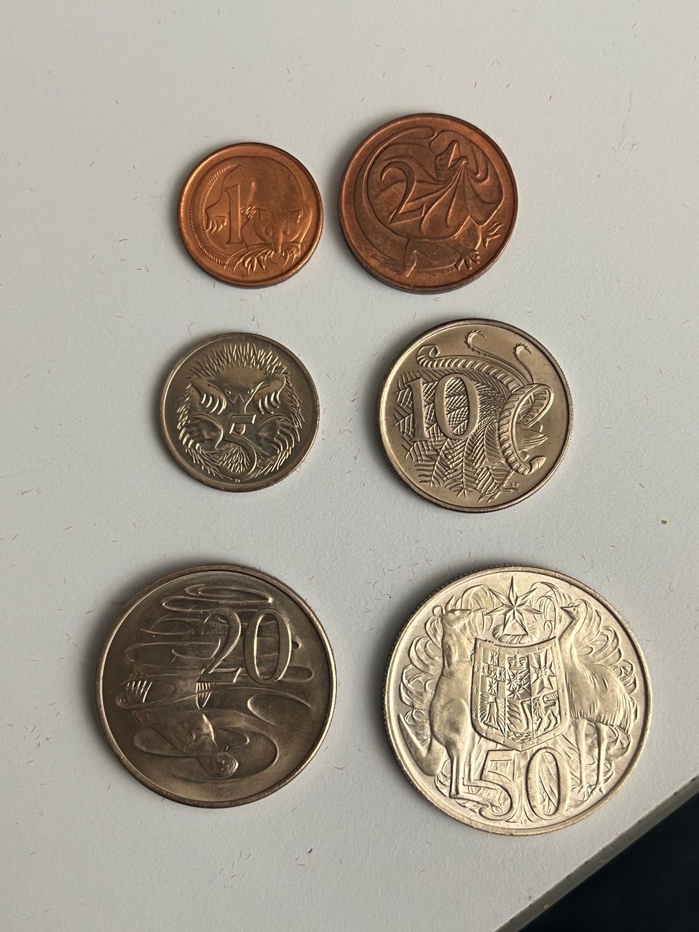 Alle Münzen: Silber Set mit australischen Dezimalmünzen von 1966 – Gebraucht aus Genève von Greg_8ff 3