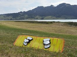 Kiteboard 150 × 45,5 cm inkl. Finnen & Footstraps