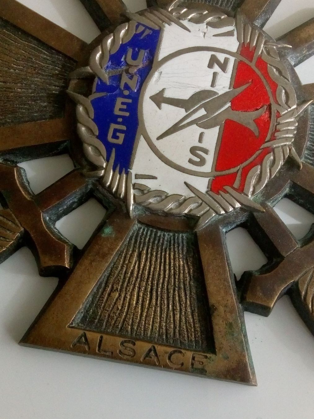Plaquettes & Badges: Emblem U.N.E.G Section Alscace – D'occasion à Basel par vintagecollector 1