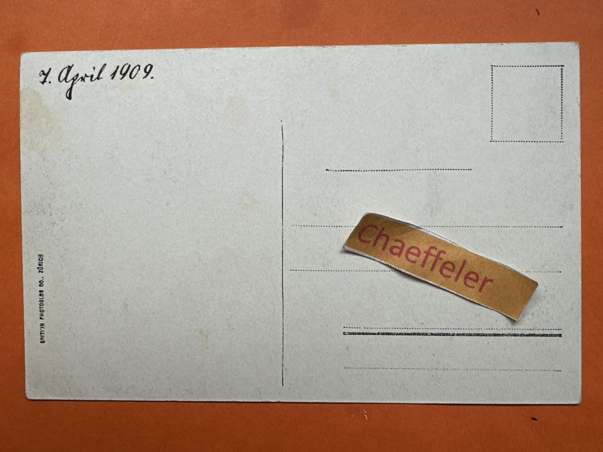 Cartoline postali: 1909 254 Bern, Zeitglockenturm – Usato da Zürich venduto da Chaeffeler 1