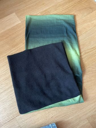 Schlauchschal / Loop + Mütze mit Fleece gefüttert