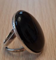 Silber 800 Finger-Ring mit Onyx
