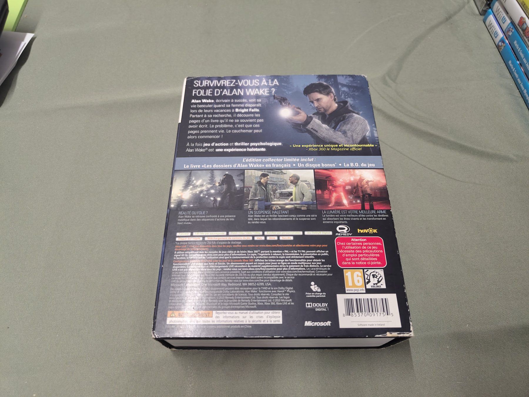 Microsoft Giochi: Jeu Xbox 360 Alan Wake Édition Collector – Usato da Saxon venduto da dan_drn5 1