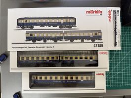 Neu Märklin 43189 Wagenset DB Deutsche Weinstrasse Licht OVP
