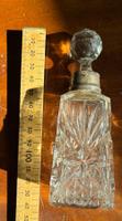 Flacon parfum ancien avec anneau en argent anglais