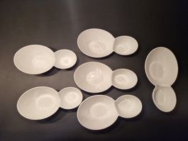 6 Duo-Schalen-/Teller "Betty Bossi"