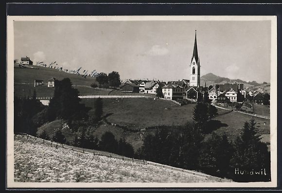 Cartoline postali: Hundwil, Teilansicht mit Strassenpartie – Usato da Berlin venduto da bartko-reher