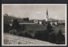 Hundwil, Teilansicht mit Strassenpartie
