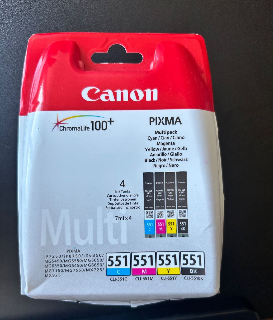 Canon Cartucce per stampanti & toner: Canon Druckerpatronen 551 – Nuovo (secondo la descrizione) da Bad Ragaz venduto da ocl_2fyc 1