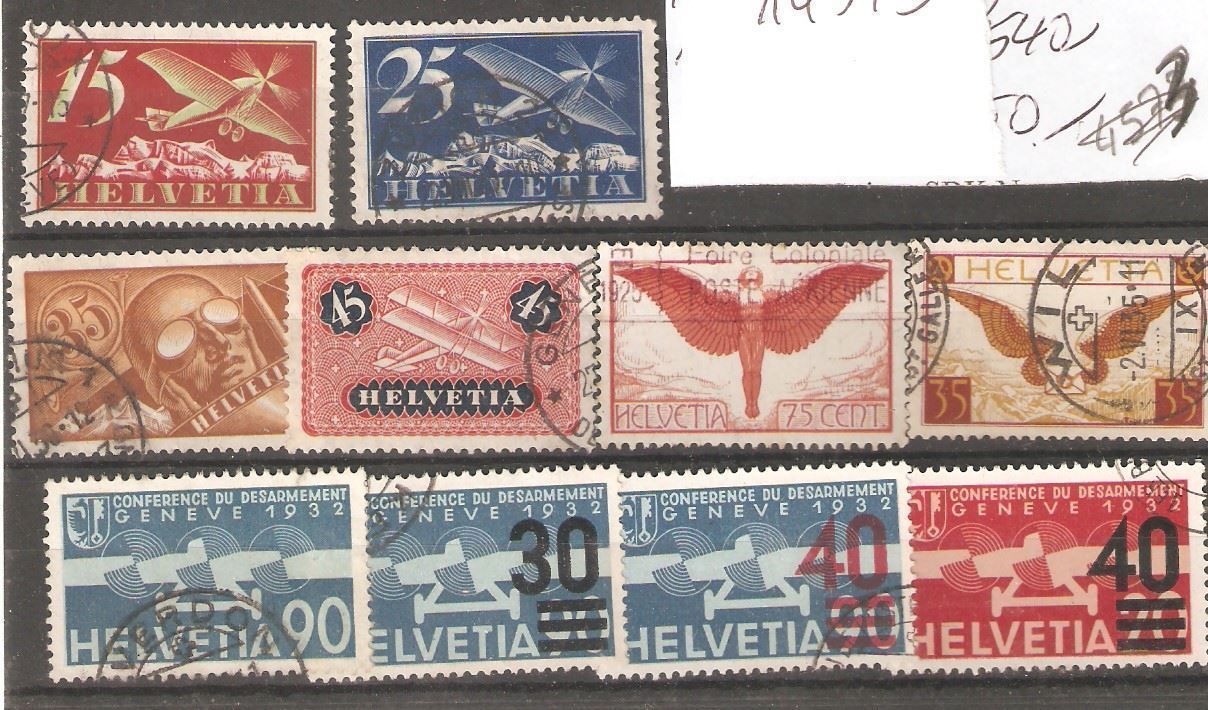 Tutti i francobolli: F3+5+6+8+11+14+18+23-4-5 gest. – Nuovo e nell'imballaggio originale da Lausanne venduto da Whorvath