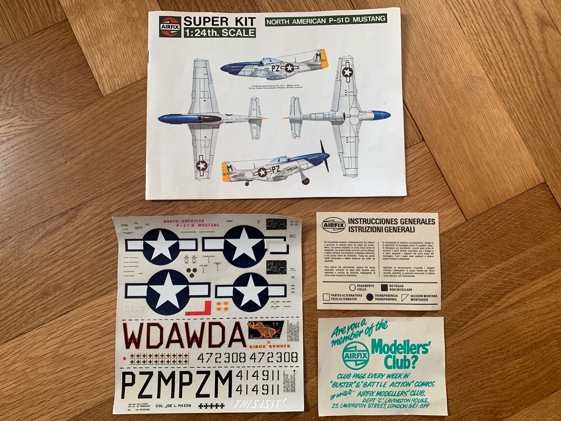 Airfix Modellbausätze & Standmodelle: AIRFIX  1/24  P-51D Mustang – Gebraucht aus Thun von Zombo66 5