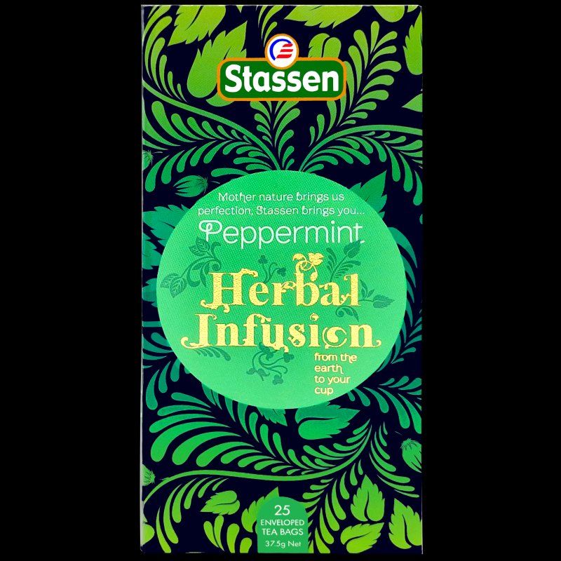 Cibi & Specialità: Stassen - Peppermint Herbal Infusion Tea - Gastro-Teebeutel – Nuovo e nell'imballaggio originale da Gampelen venduto da Geschenkxy 1