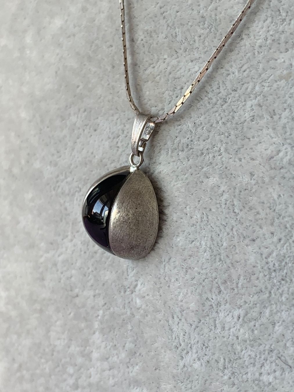 Catenine: Silberkette Serpentine Auge Saurus ONYX – Usato da Dittingen venduto da Bijoubelle 5