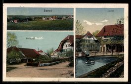 AK Seewil, Gasthaus, Käserei, Panoramaansicht