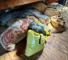 Polstermaterial bestehend aus Pferde- / Kokoshaaren