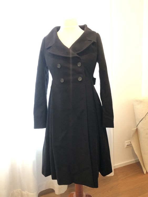 Herren Kunstpelz Teddy Mantel Revers Winter Warmes  Produktbild-Vorschau 4