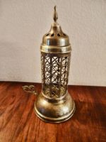 Kerzenstànder Messing mit Griff und Deckel.