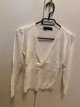 Weisser Pullover Nisan M