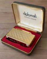 professionell restauriertes Vintage Diplomat Tischfeuerzeug