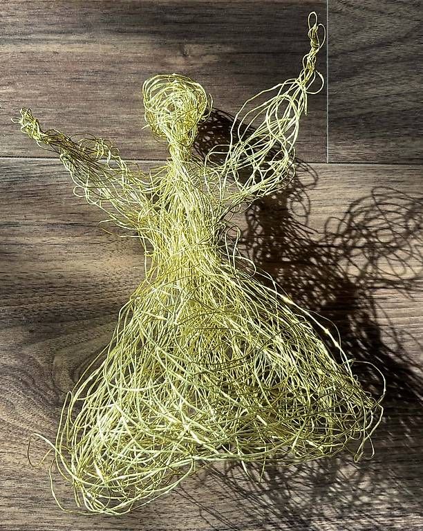 Tutte le decorazioni: Engel aus goldenem Draht – Nuovo (secondo la descrizione) da Rotkreuz venduto da Vauban 1