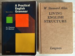 2 Livres d'apprentissage de la langue anglaise, à l'ancienne