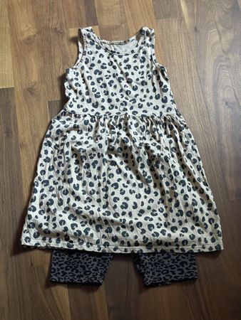 Leo-Kleid Gr. 134 beige, braun