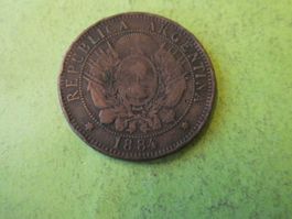 Argentinien 1884, 2 Centavos