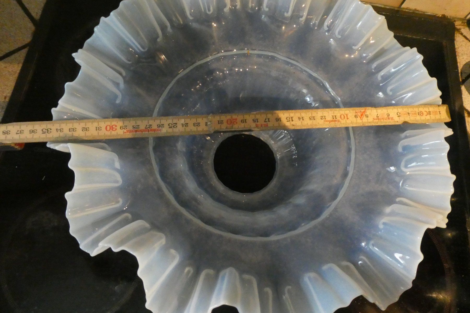 Lampade: Grande verre opalin pour lampe – Usato da Fontaines NE venduto da monloisir 3