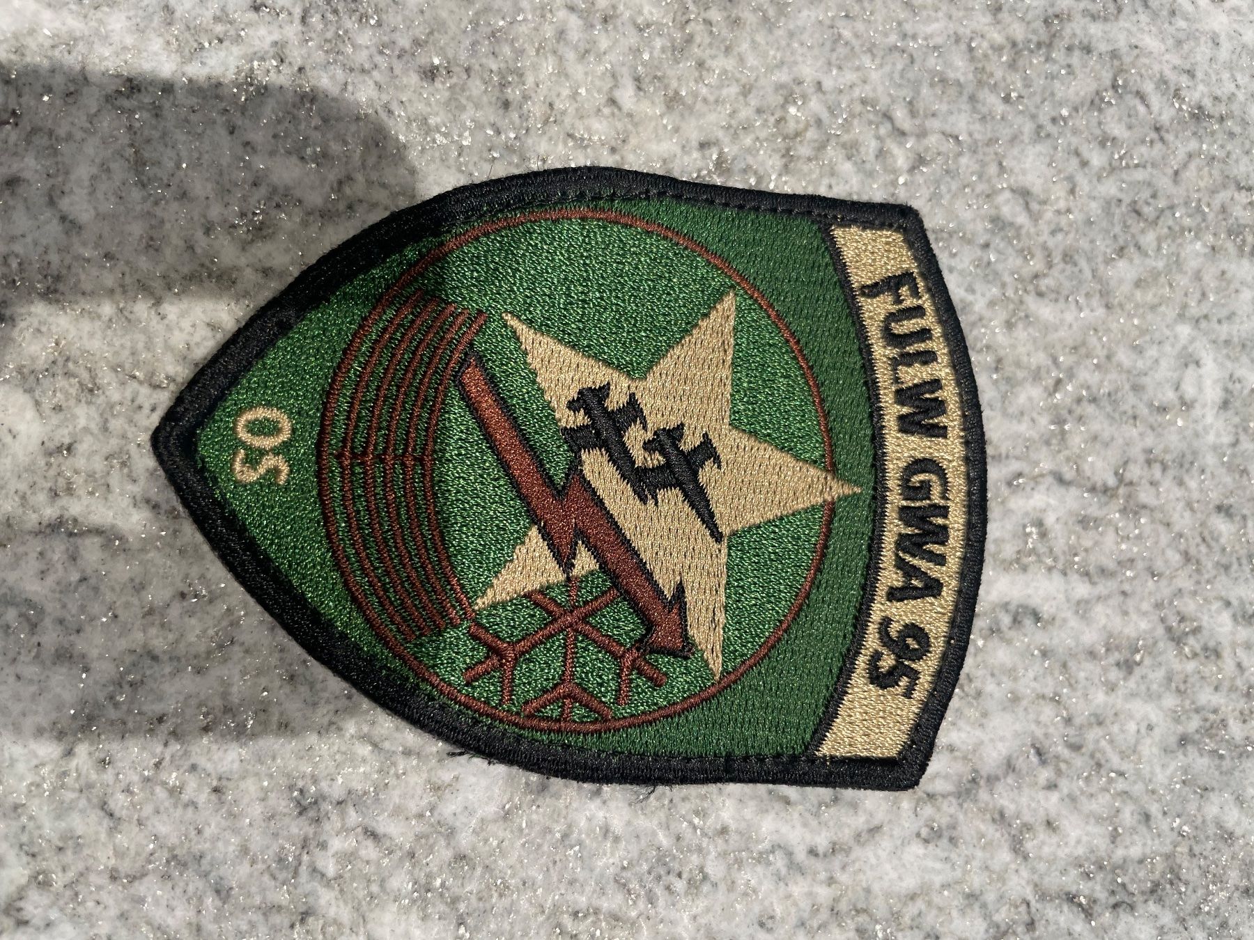 Schweizer Armee Toppe: Klett Patch FULW GWA 95. OS – Usato da Oberiberg venduto da reimet