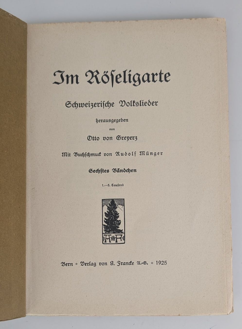 Libri: Schweizerisches Volksliederbuch "Im Röseligarte" 1925 – Usato da Zürich venduto da axolottchen 5