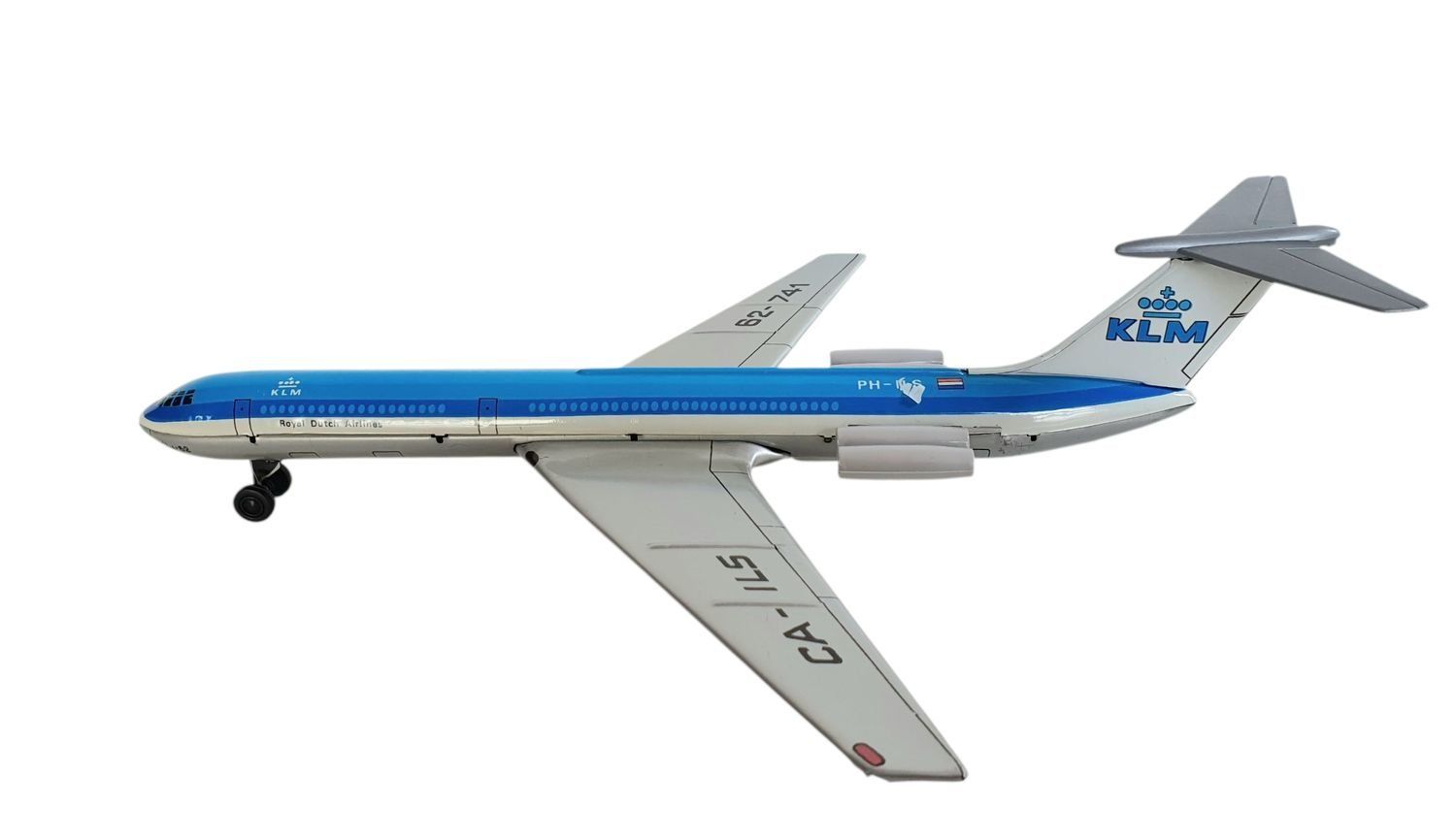 Giocattoli: KLM Blechflugzeug mit Friktionsantrieb OVP – Usato da Flawil venduto da JaguarXJSHE 1