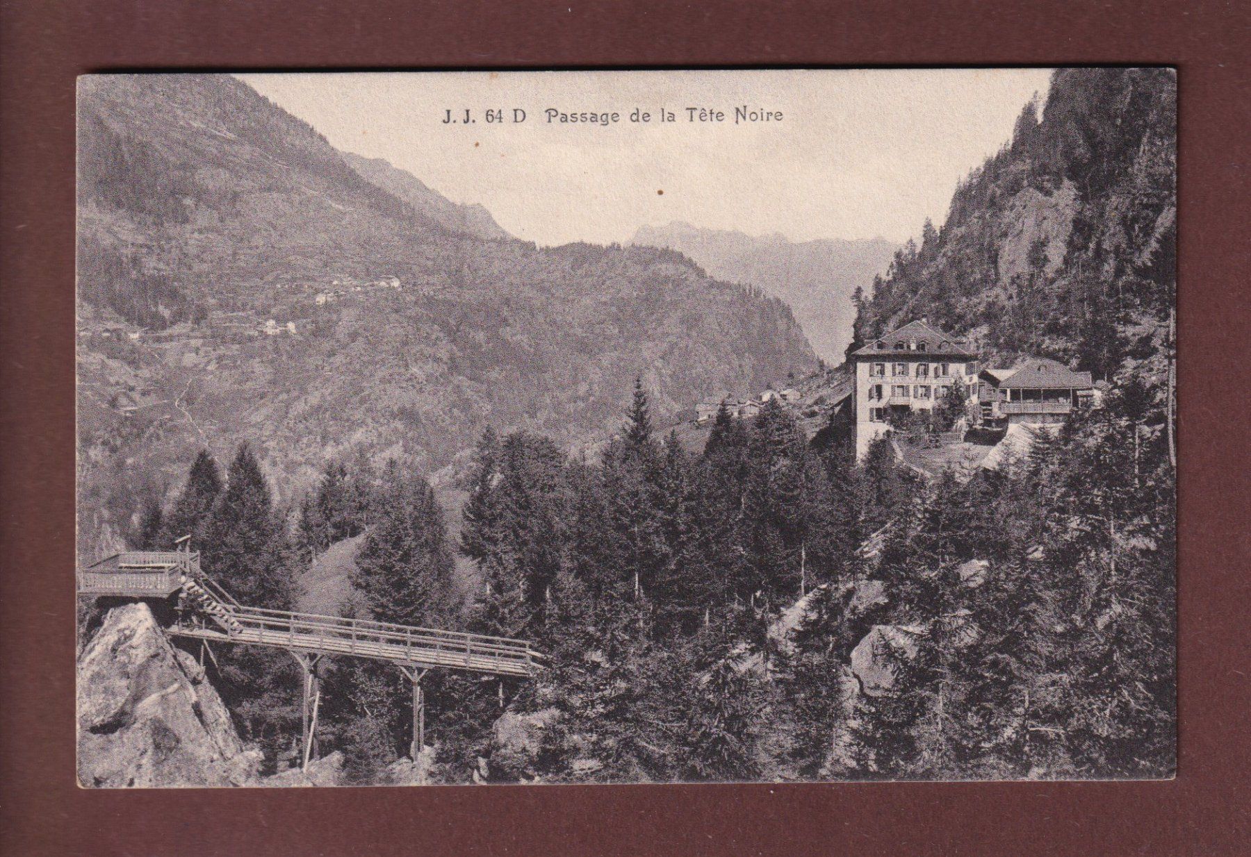 Cartoline postali: Passage de la TÊTE NOIRE – Usato da Pully venduto da nicecards