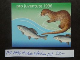 Pro Juventute 1996 Markenheftchen gestempelt