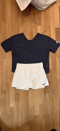 White Skirt Nike Size S and blue top Nike size S 